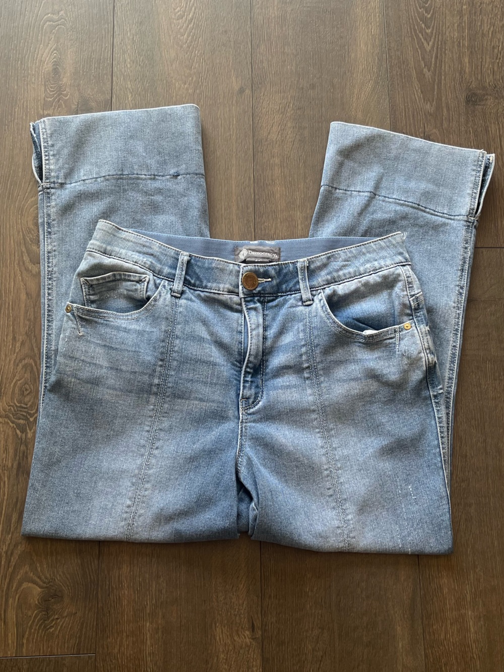 NWOT Democracy Cropped Wide Leg Jeans